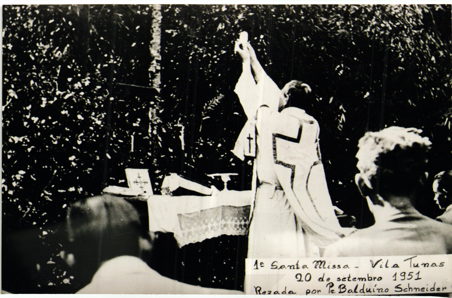 1ªMissa -20 de setembro1951 rezada pelo Pe. Balduíno Schneider