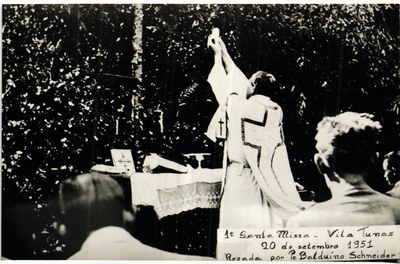 1ªMissa -20 de setembro1951 rezada pelo Pe. Balduíno Schneider