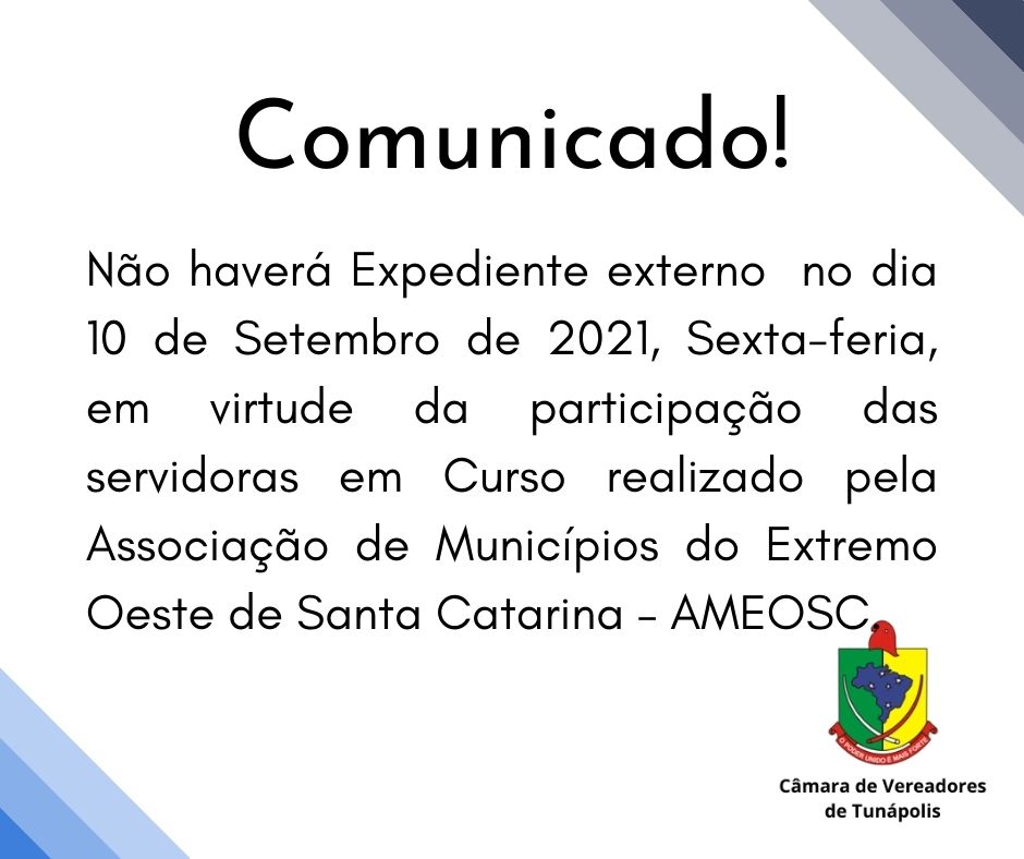 Comunicado!