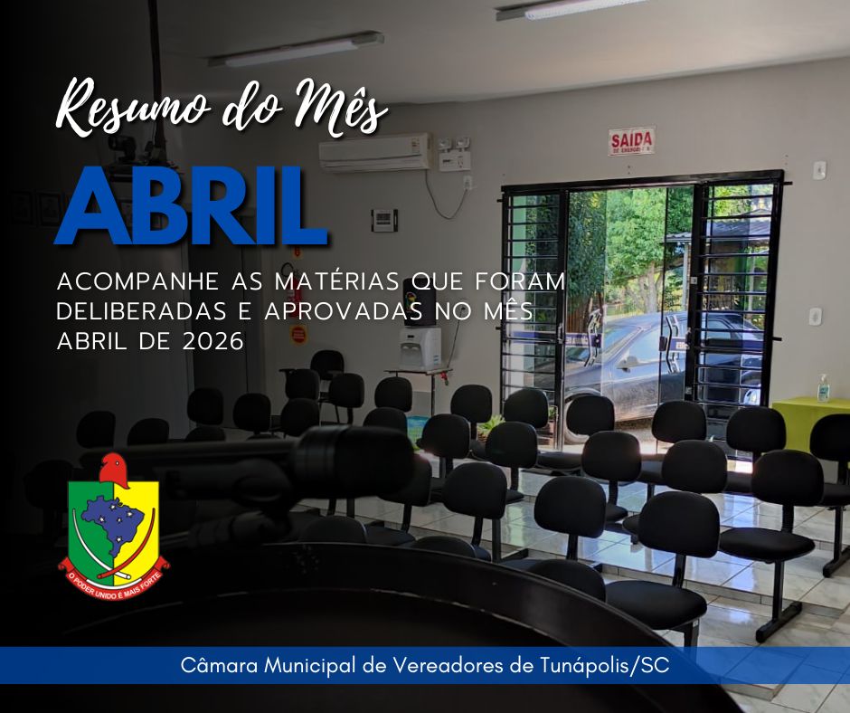 Resumo do mês de Abril de 2026