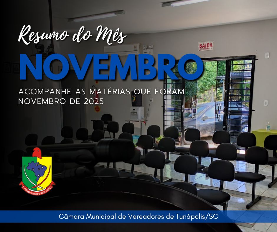 Resumo do mês de novembro de 2025